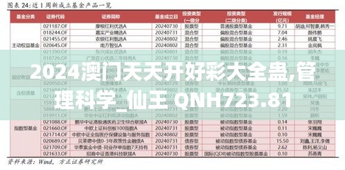 2024澳门天天开好彩大全蛊,管理科学_仙王 QNH723.81