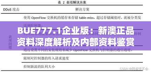 BUE777.1企业版：新澳正品资料深度解析及内部资料鉴赏