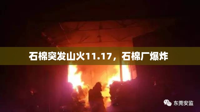 石棉突发山火11.17，石棉厂爆炸 