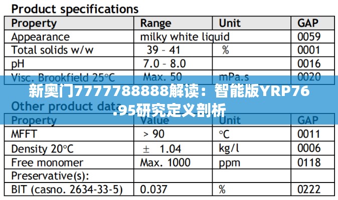 新奥门7777788888解读：智能版YRP76.95研究定义剖析