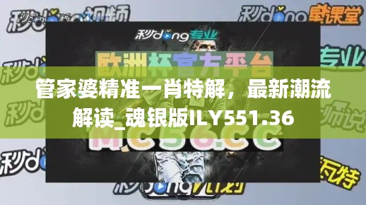 管家婆精准一肖特解，最新潮流解读_魂银版ILY551.36