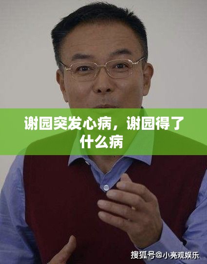谢园突发心病，谢园得了什么病 